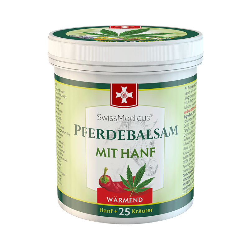 Hästbalsam värmande med hampa