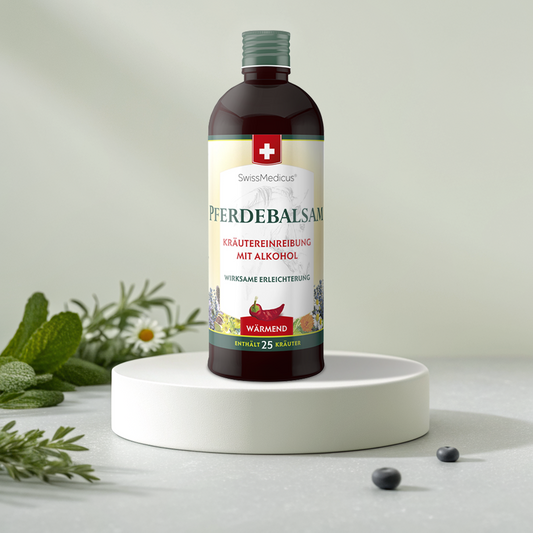 Värmande örtbaserad alkoholisk lotion