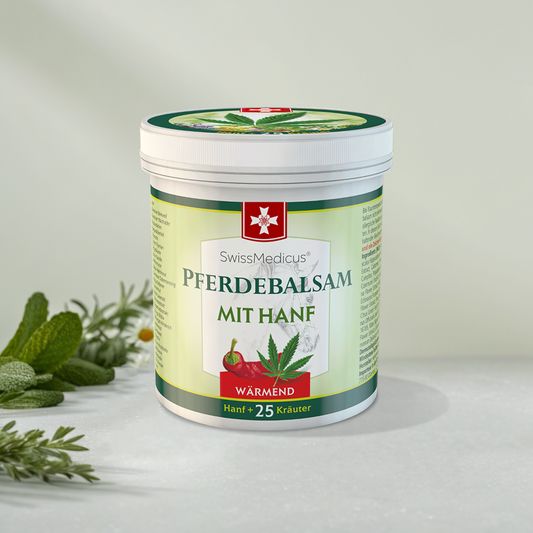 Hästbalsam med hampa varm