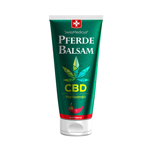 Hästbalsam med CBD varm