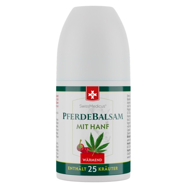 Koňská mast s konopím hřejivá ROLL-ON 90 ml